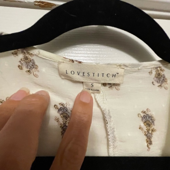 Lovestitch Swiss Dot long sleeve blouse - Picture 7 of 8